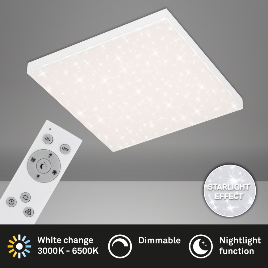 Briloner 7381-116 - LED Plafon ściemnialny STARRY SKY LED/24W/230V 3000-6500K + zdalne sterowanie