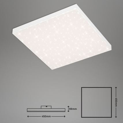 Briloner 7381-116 - LED Plafon ściemnialny STARRY SKY LED/24W/230V 3000-6500K + zdalne sterowanie