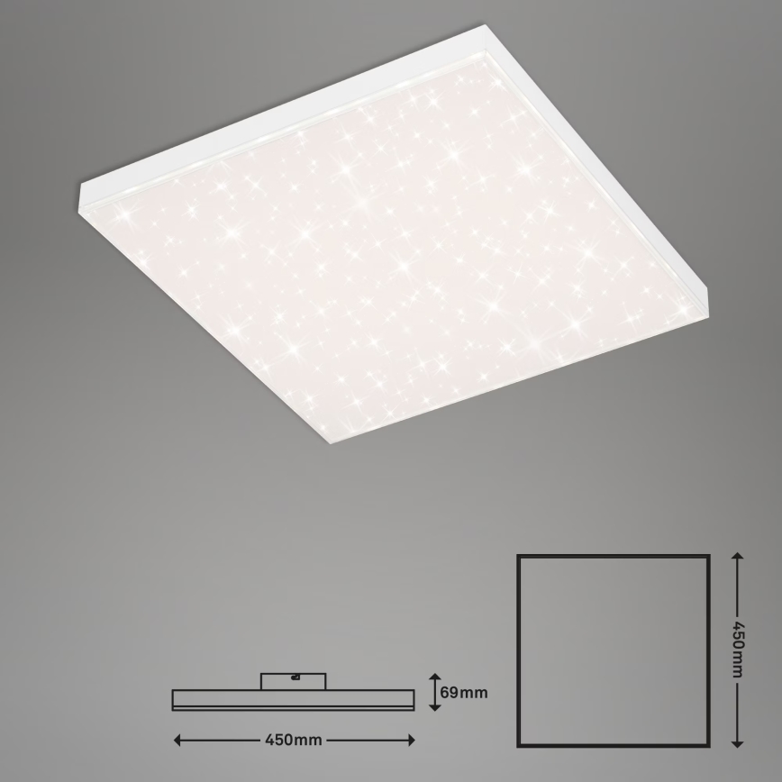 Briloner 7381-116 - LED Plafon ściemnialny STARRY SKY LED/24W/230V 3000-6500K + zdalne sterowanie