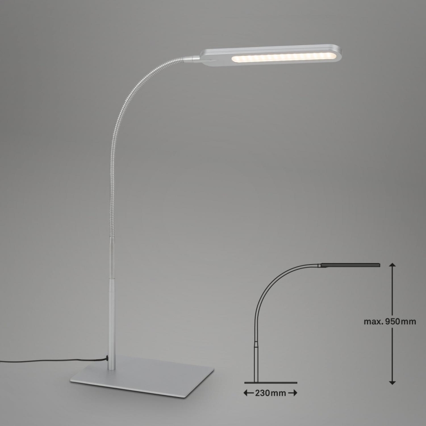 Briloner 7389-014 - LED Ściemnialna dotykowa elastyczna lampa stołowa SERVO LED/8W/230V 3000/4000/6500K