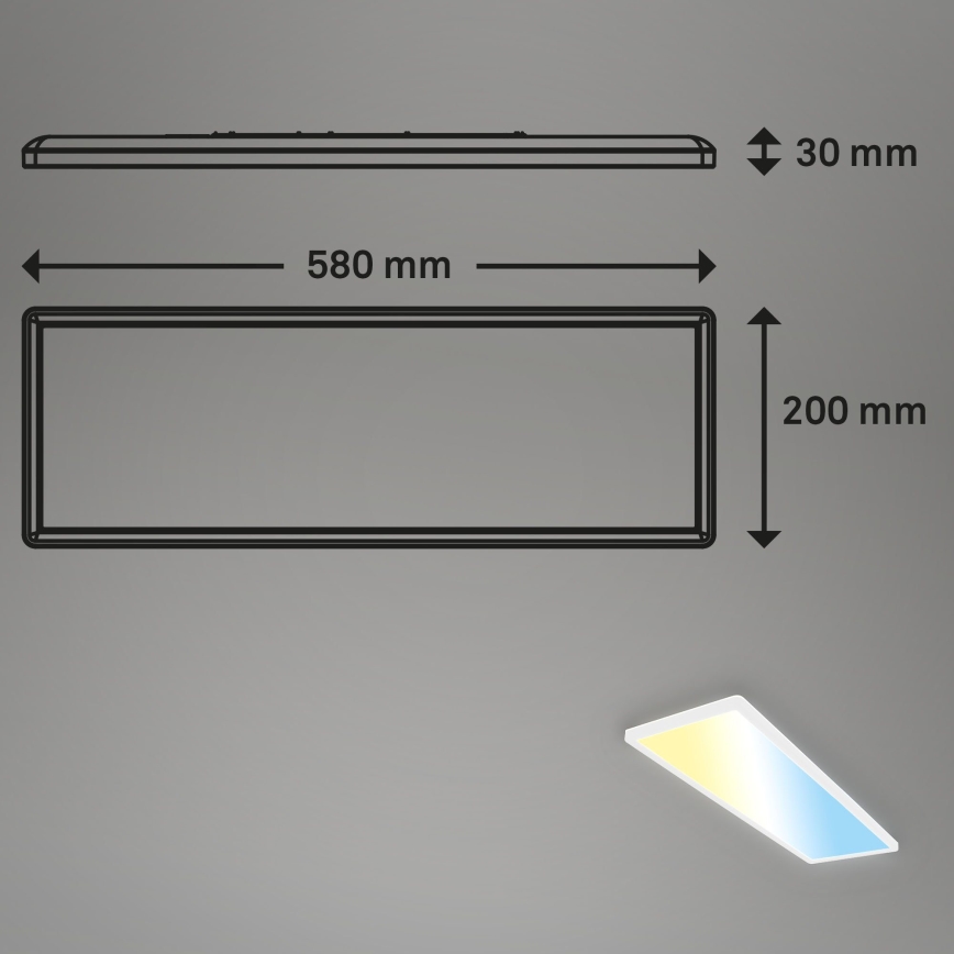 Briloner 7403-016 - LED Plafon ściemnialny SLIM LED/23W/230V 2700-6500K + Pilot zdalnego sterowania