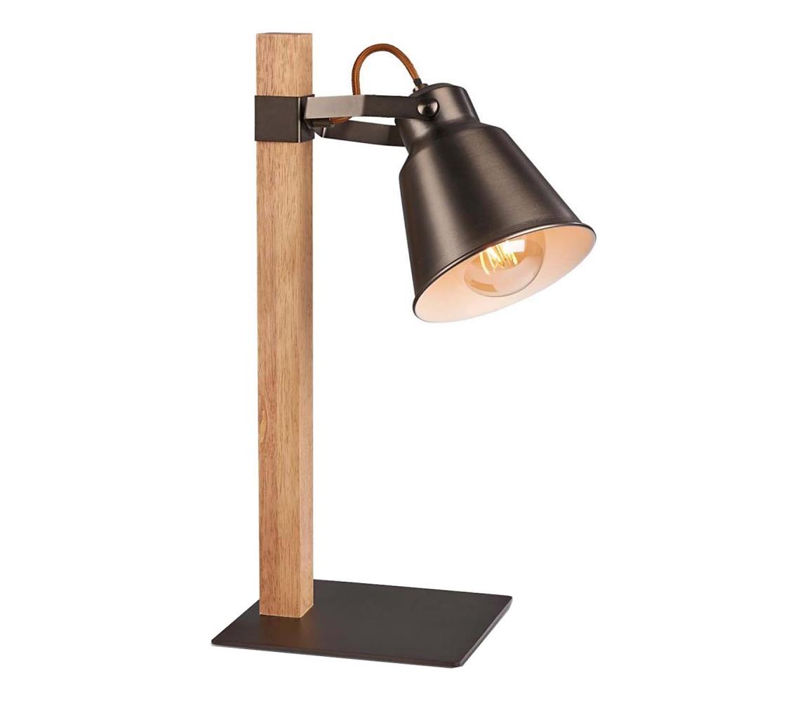 Briloner 7406-014 - Lampa stołowa TALE 1xE27/25W/230V brązowa