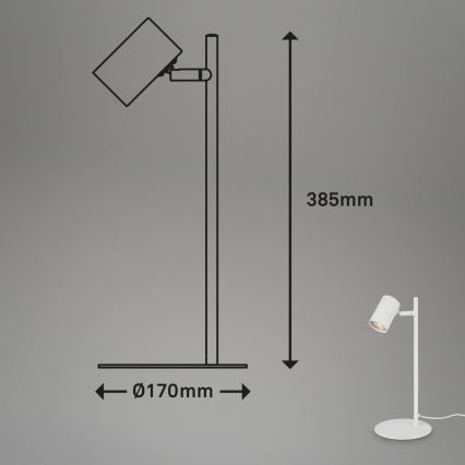 Briloner 7408-016 - Lampa stołowa RETRO 1xGU10/9W/230V biała