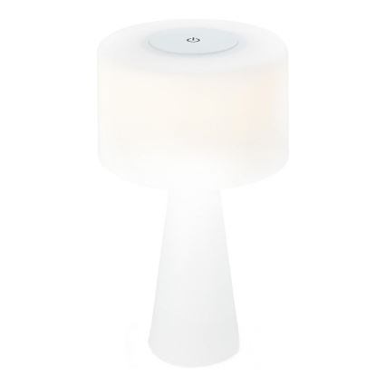 Briloner 7420016 - LED Ściemnialna akumulatorowa dotykowa zewnętrzny lampa stołowa LED/4W/5V IP44 3000K biała