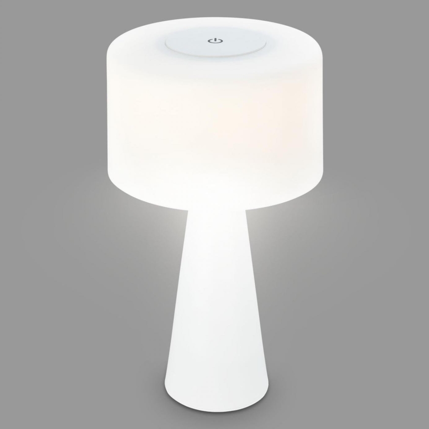 Briloner 7420016 - LED Ściemnialna akumulatorowa dotykowa zewnętrzny lampa stołowa LED/4W/5V IP44 3000K biała