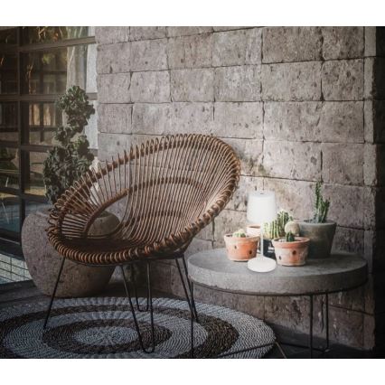 Briloner 7423016 - LED regulowana jasnością ładowalna lampa stołowa zewnętrzna LED/2,6W/5V 2000mAh IP44 biała