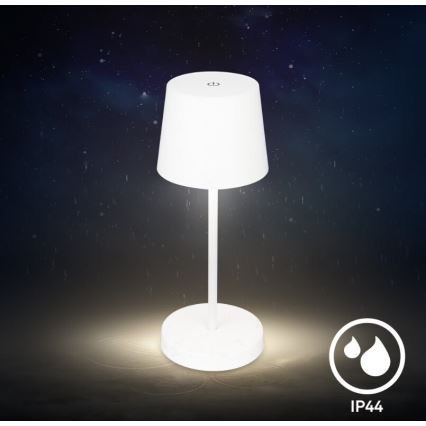 Briloner 7423016 - LED Ściemnialna akumulatorowa zewnętrzna lampa stołowa LED/2,6W/5V 2000mAh IP44 biały