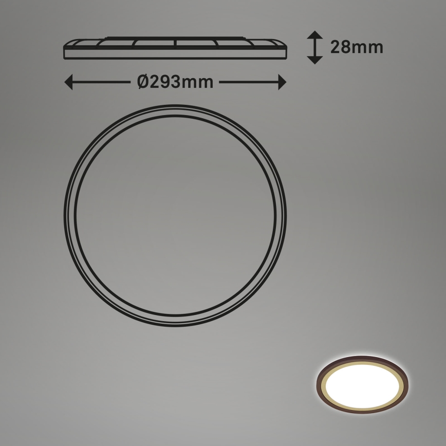 Briloner 7454-417 - LED Plafon DECO LED/18W/230V