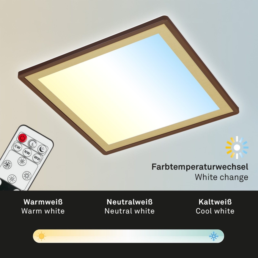 Briloner 7459-417 - LED Plafon ściemnialny DECO LED/24W/230V 2700-6500K + pilot zdalnego sterowania