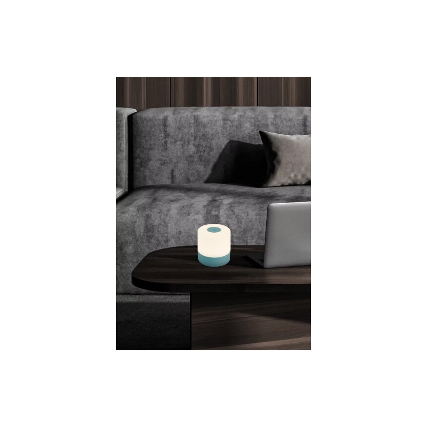 Briloner 7461010 - LED Ściemnialna akumulatorowa zewnętrzna lampa stołowa LED/2W/5V IP44 1200 mAh niebieski