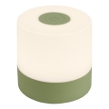 Briloner 7461019 - LED regulowana ładowalna lampa stołowa zewnętrzna LED/2W/5V IP44 1200 mAh zielona