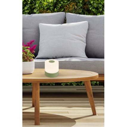 Briloner 7461019 - LED Ściemnialna akumulatorowa zewnętrzna lampa stołowa LED/2W/5V IP44 1200 mAh zielony