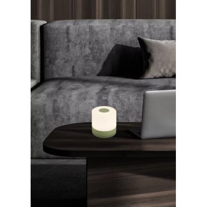 Briloner 7461019 - LED Ściemnialna akumulatorowa zewnętrzna lampa stołowa LED/2W/5V IP44 1200 mAh zielony