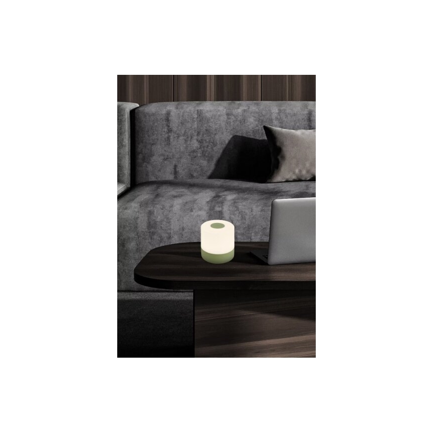 Briloner 7461019 - LED Ściemnialna akumulatorowa zewnętrzna lampa stołowa LED/2W/5V IP44 1200 mAh zielony
