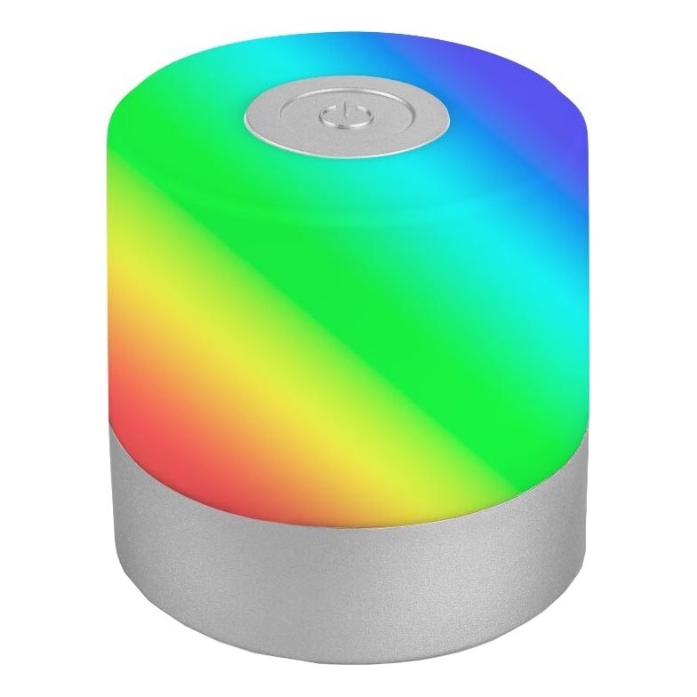 Briloner 7462014 - LED RGB akumulatorowy zewnętrzna lampa stołowa LED/1,5W/5V IP44 1200 mAh matowy chrom