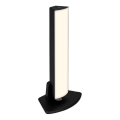 Briloner 7474-015 - LED ściemnialna dotykowa ładowalna lampa stołowa na zewnątrz 2w1 LED/7W/5V 2x2200 mAh USB 3000K IP44 czarna