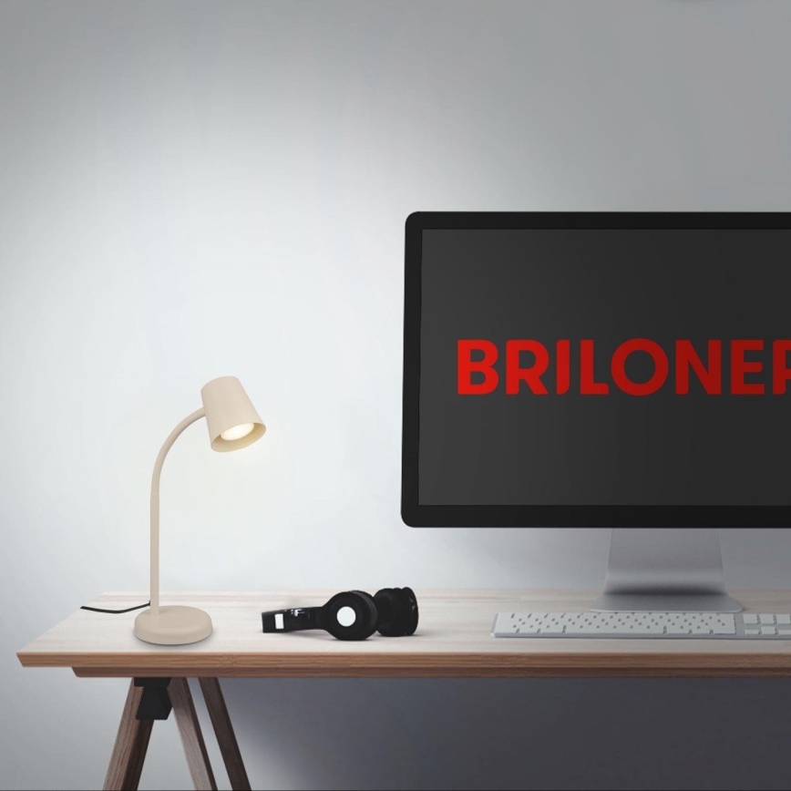 Briloner 7476-011 - Lampa stołowa SKRIVA 1xGU10/9W/230V beżowa