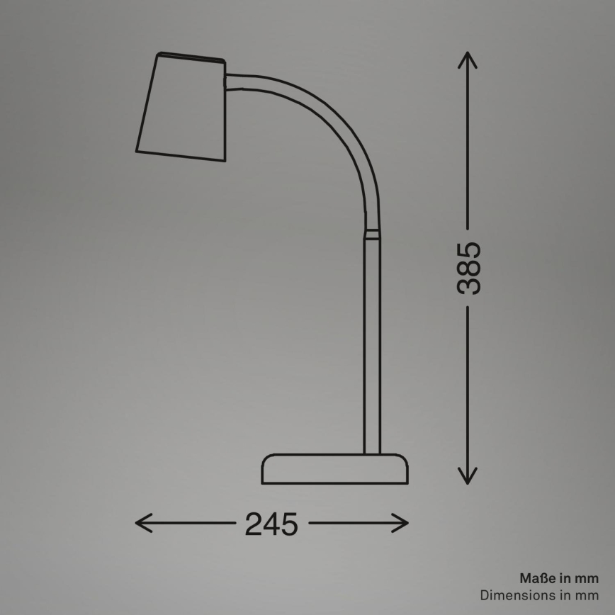 Briloner 7476-011 - Lampa stołowa SKRIVA 1xGU10/9W/230V beżowa