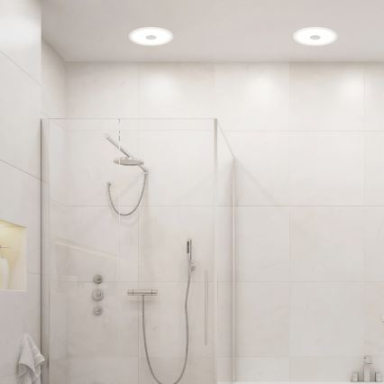 Briloner 7481019 - Łazienkowa wpuszczana oprawa sufitowa LED/12W/230V 3000/4000/6500K IP44 biała