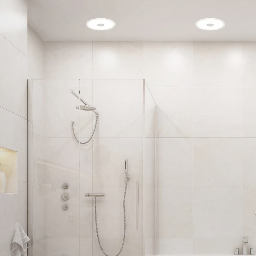 Briloner 7481019 - Łazienkowa wpuszczana oprawa sufitowa LED/12W/230V 3000/4000/6500K IP44 biała