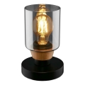 Briloner 7486015 - Lampa stołowa 1xE27/10W/230V czarna