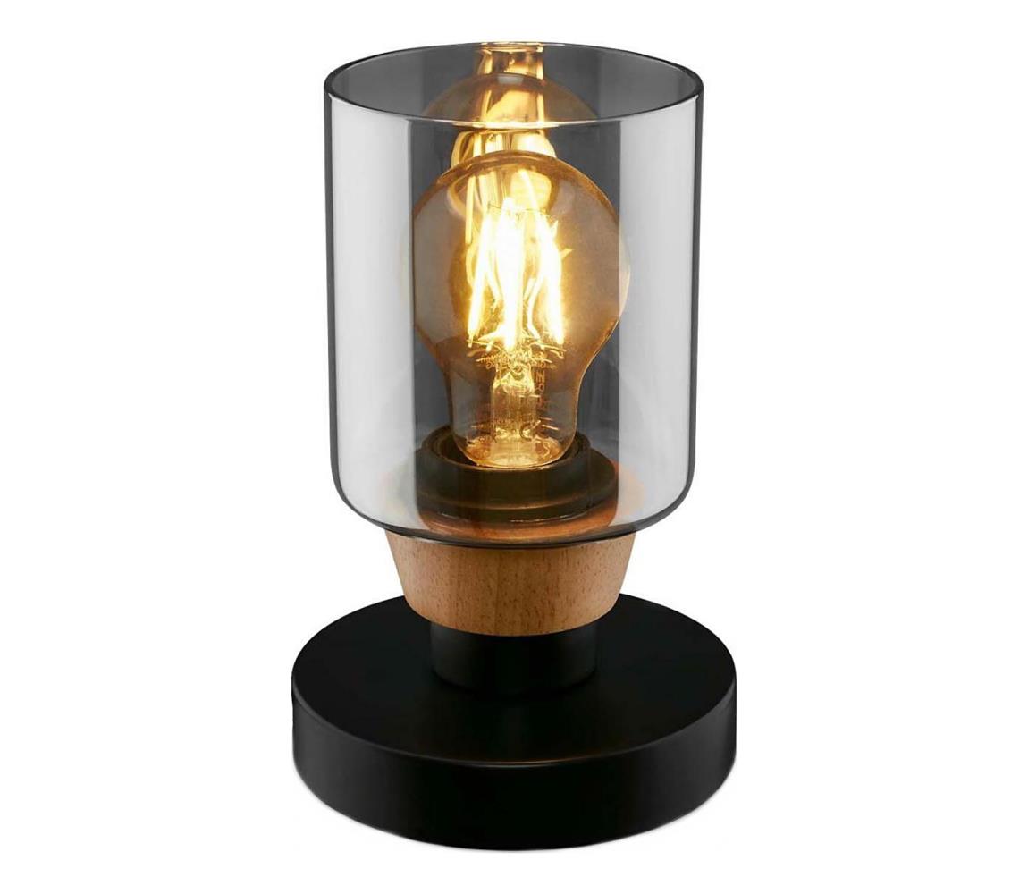 Briloner 7486015 - Lampa stołowa 1xE27/10W/230V czarna