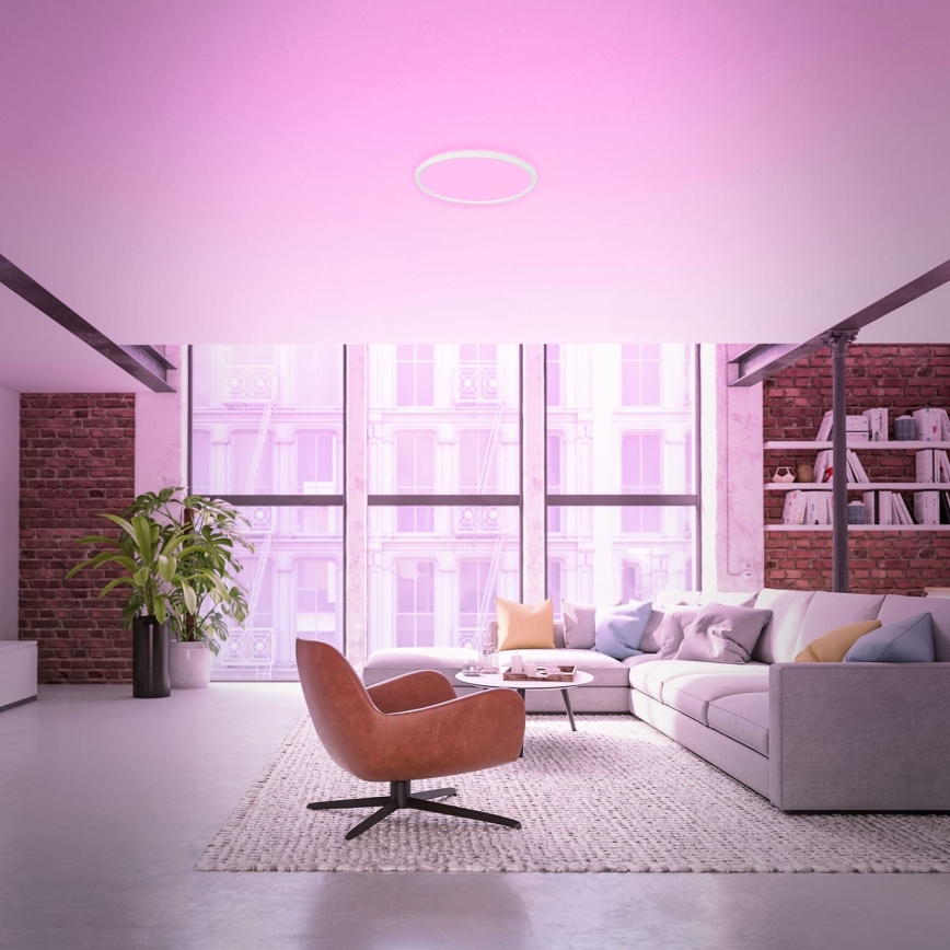 Briloner 7494016 - SMART oprawa sufitowa LED RGBW ściemnialna LED/22W/230V 4000K Ø 42 cm Wi-Fi Tuya + pilot zdalnego sterowania