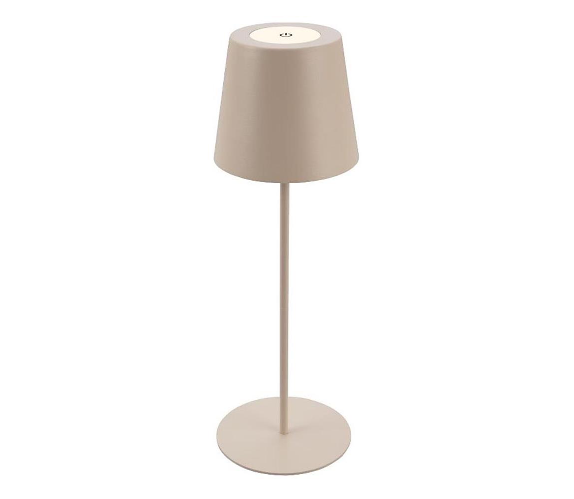 Briloner 7508011 - LED Ściemn. ładowalna lampa stołowa LED/2,5W/5V IP44 beżowy