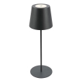 Briloner 7508015 - LED regulowana ładowalna lampa stołowa zewnętrzna 2w1 LED/2,5W/5V IP44 czarna