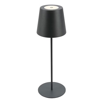 Briloner 7508015 - LED Ściemnialna ładowalna zewnętrzna lampa stołowa 2w1 LED/2,5W/5V IP44 czarny