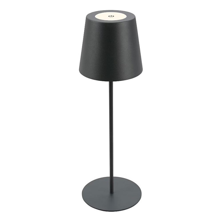Briloner 7508015 - LED Ściemnialna ładowalna zewnętrzna lampa stołowa 2w1 LED/2,5W/5V IP44 czarny