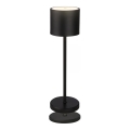 Briloner 7521015 - ściemniana zewnętrzna lampa stołowa akumulatorowa SIGO LED/2,5W/5V IP44 2600 mAh czarna