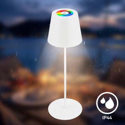 Briloner 7559016 - Zewnętrzna ładowalna ściemnialna lampa stołowa LED RGB COLORIS LED/3,5W/5V IP44 2000 mAh Wi-Fi Tuya
