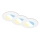 Briloner 7598036 - ZESTAW 3x LED Łazienkowa oprawa wpuszczana LED/4,9W/230V IP44 2700/4000/6500K biały