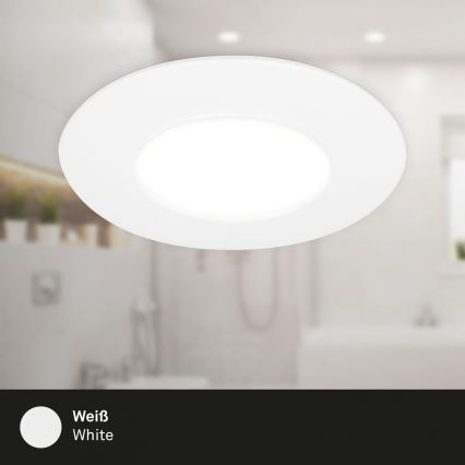 Briloner 7598036 - ZESTAW 3x LED Łazienkowa oprawa wpuszczana LED/4,9W/230V IP44 2700/4000/6500K biały