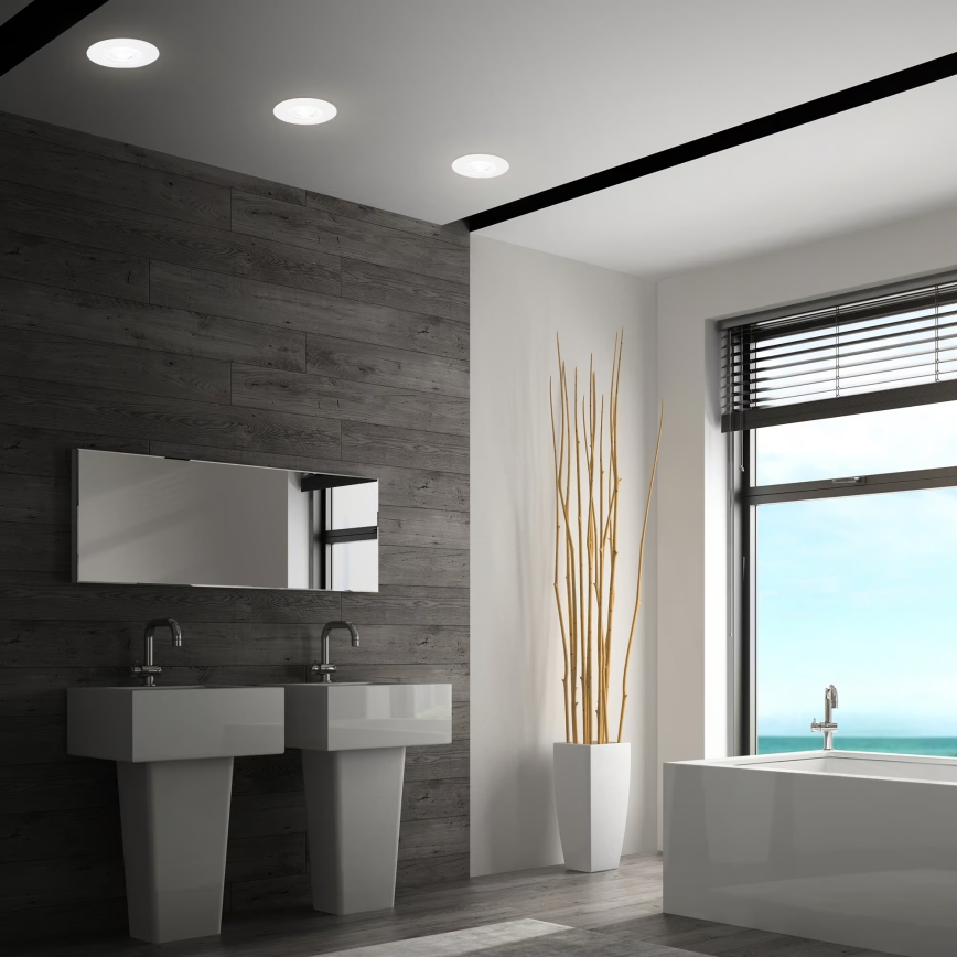 Briloner 7605036 - ZESTAW 3xLED Oprawa sufitowa wpuszczana do łazienki 3xLED/4,9W/230V 2700/4000/6500K IP44 biała