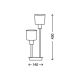 Briloner 7810-022 - Lampa stołowa TAUPE 2xE14/5,5W/230V