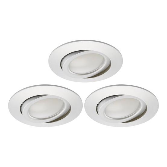 Briloner 8309-039 - ZESTAW 3x LED Ściemnialne wpuszczane oświetlenie łazienkowe LED/5W/230V IP23