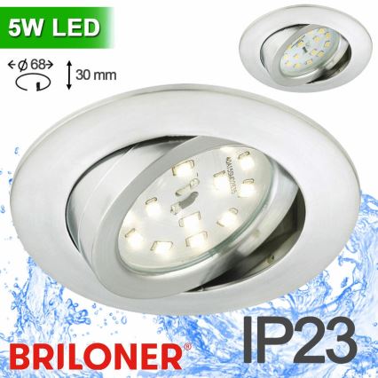 Briloner 8312-019 - Łazienkowa oprawa wpuszczana LED/5W/230V IP23