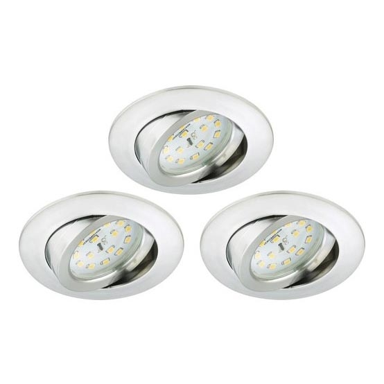 Briloner 8312-039 - ZESTAW 3x LED Łazienkowa oprawa wpuszczana LED/5W/230V IP23