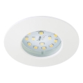 Briloner 8316-016 - ściemnialna wpuszczana oprawa sufitowa LED do łazienki LED/5,5W/230V IP44 biała