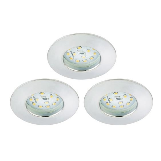 Briloner 8316-039-ZESTAW 3x LED Ściemnialne wpuszczane oświetlenie łazienkowe LED/5,5W/230V IP44