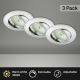 Briloner 8317-039-ZESTAW 3x LED Ściemnialne wpuszczane oświetlenie łazienkowe LED/5,5W/230V IP23