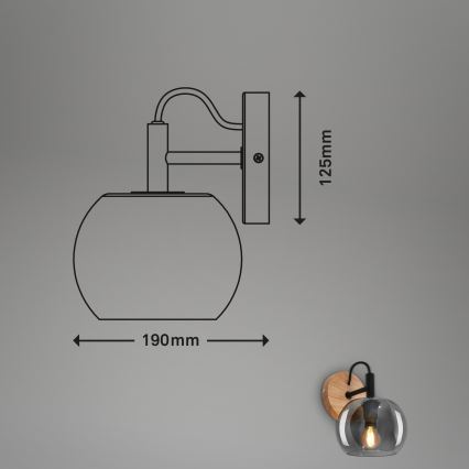 Briloner - Kinkiet KYRO 1xE14/10W/230V