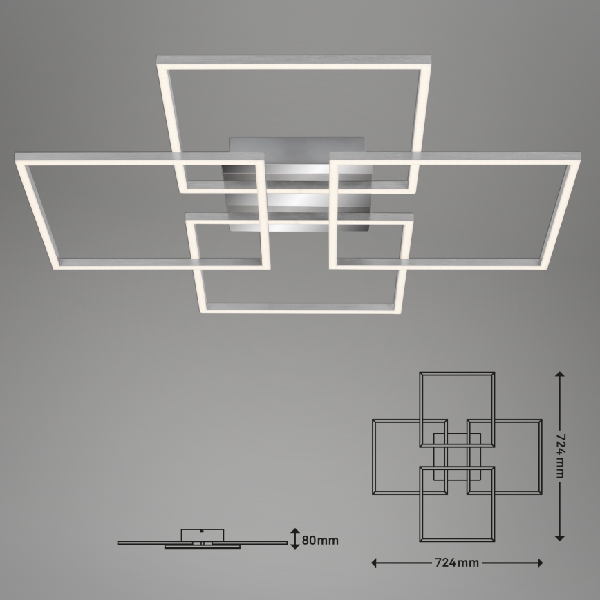 Briloner - LED regulowany sufitowy żyrandol FRAME 4xLED/12W/230V