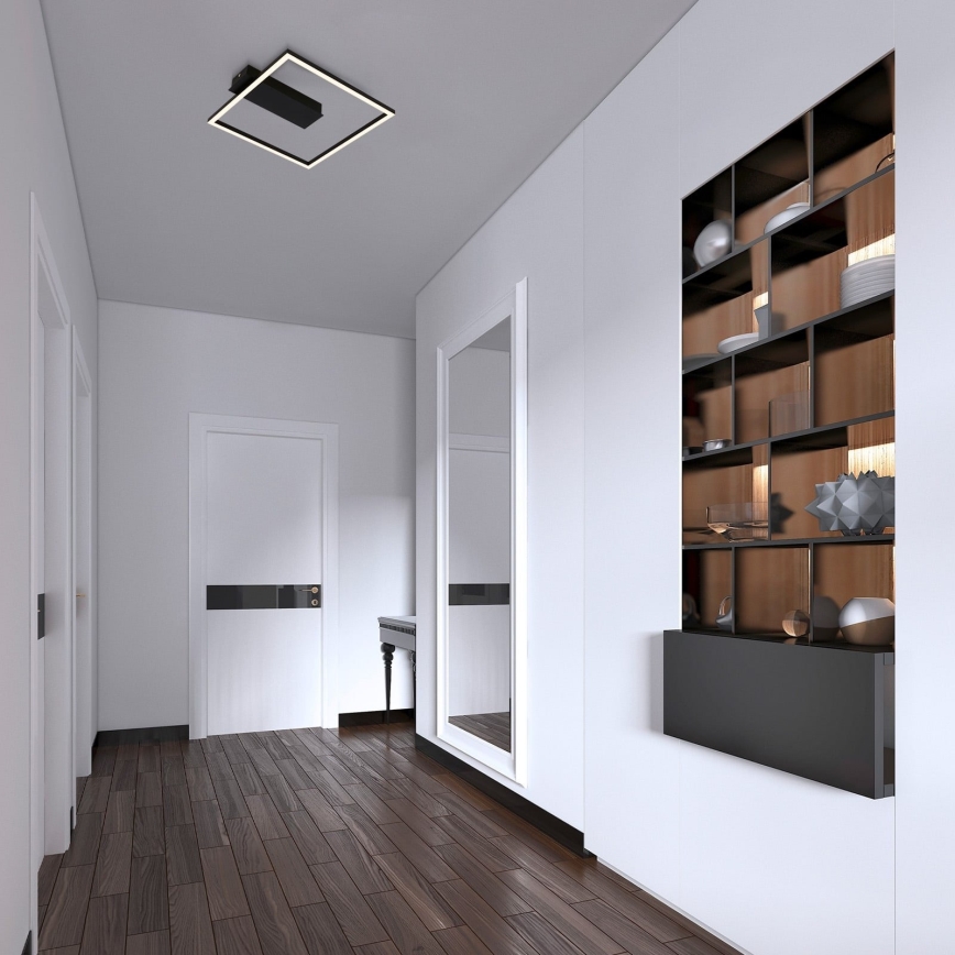 Briloner - LED oprawa sufitowa FRAME LED/14W/230V 3000K 30x32 cm czarna
