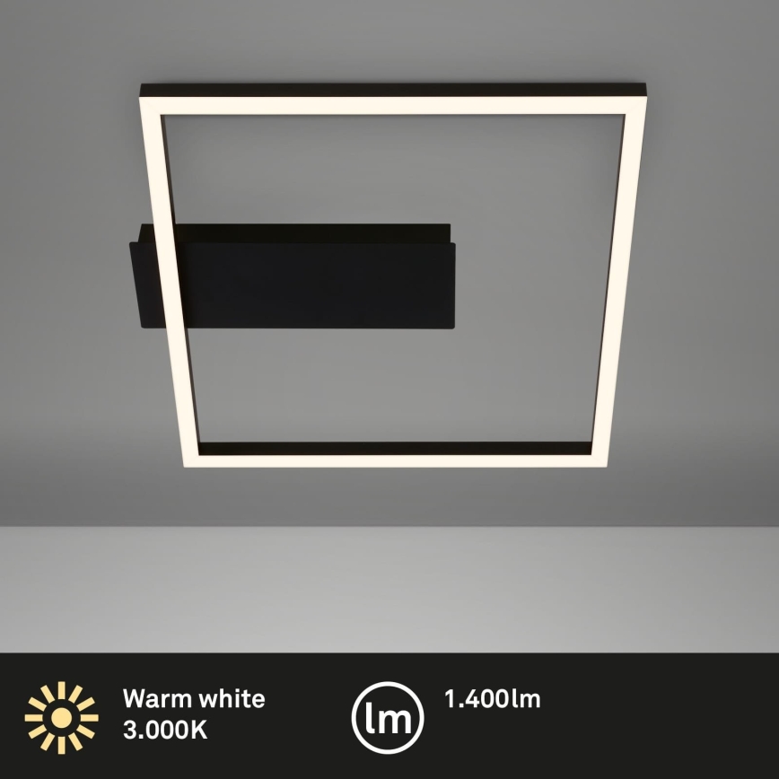 Briloner - LED oprawa sufitowa FRAME LED/14W/230V 3000K 30x32 cm czarna
