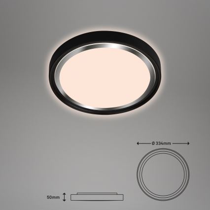 Briloner - LED Plafon KAHIKO LED/15W/230V czarny