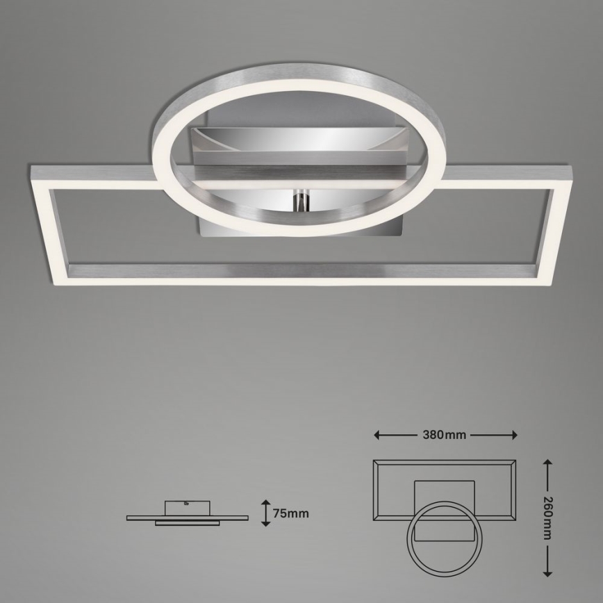 Briloner - LED Plafon ściemnialny FRAMES LED/19W/230V