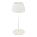 Briloner - LED ściemnialna, ładowalna, dotykowa lampa stołowa zewnętrzna MINI LED/2,5W/5V IP44 1800 mAh biała